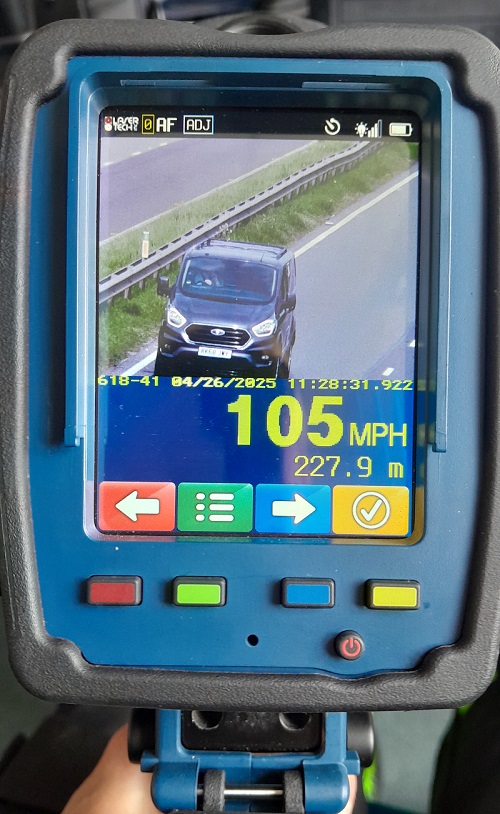 Pictures from a speed camera